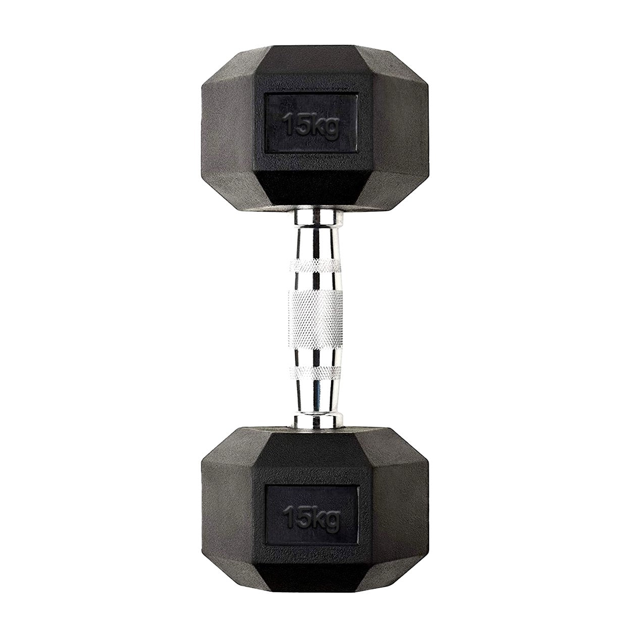 Hex Dumbbells Pairs & Sets (2.5kg–60kg) – Rubber-Coated, Anti-Roll, Steel Knurled Grip – Strength Training Weights for Home Gym or Studio