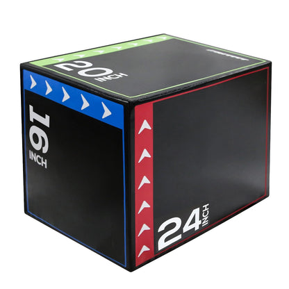 3‑in‑1 Soft Plyo Jump Box – Foam Stackable with Non‑Slip Surface for Home Gym & Strength Training