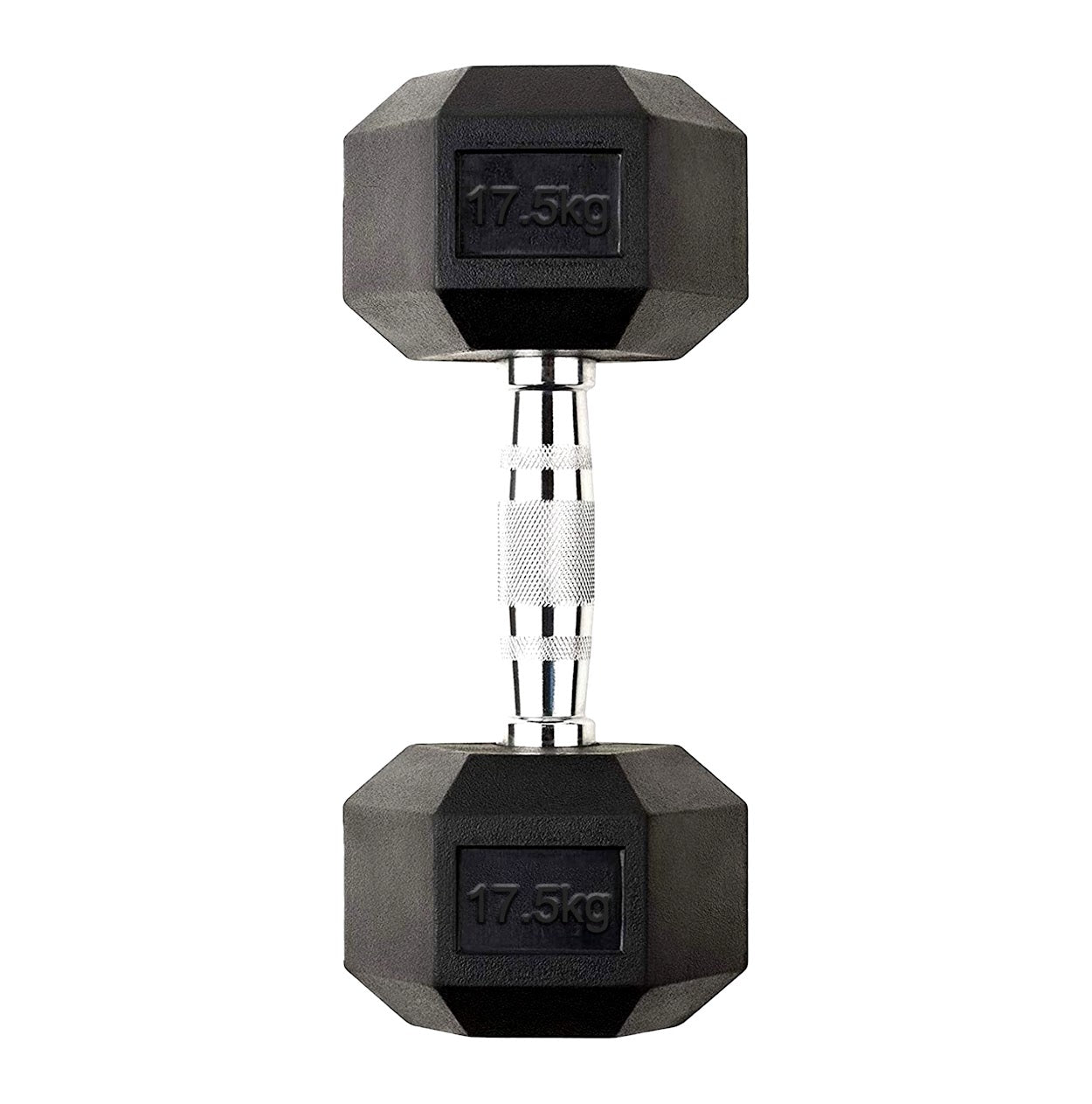 Hex Dumbbells Pairs & Sets (2.5kg–60kg) – Rubber-Coated, Anti-Roll, Steel Knurled Grip – Strength Training Weights for Home Gym or Studio