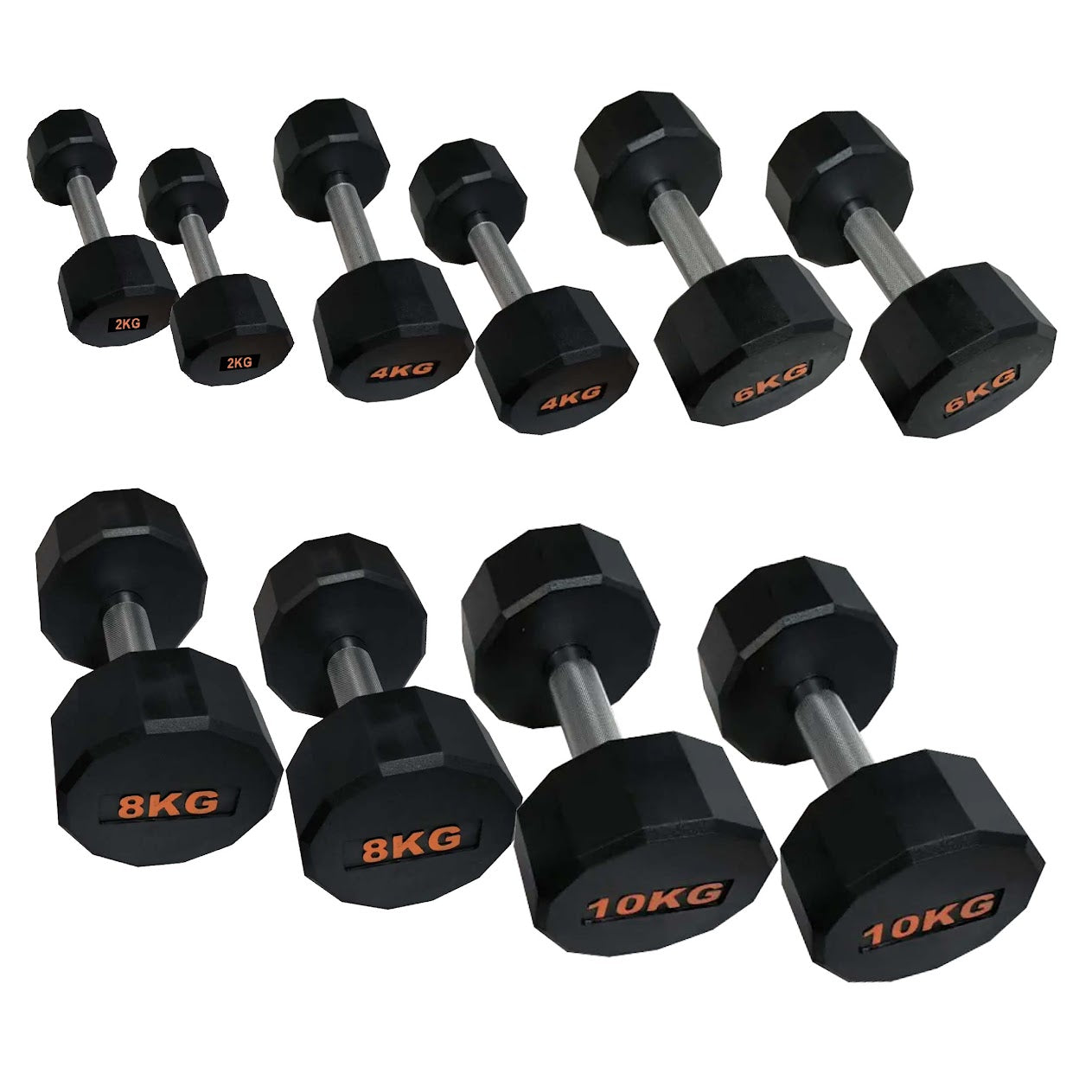 Round Hex Dumbbell – Anti‑Roll Stability for Home & Commercial Workouts