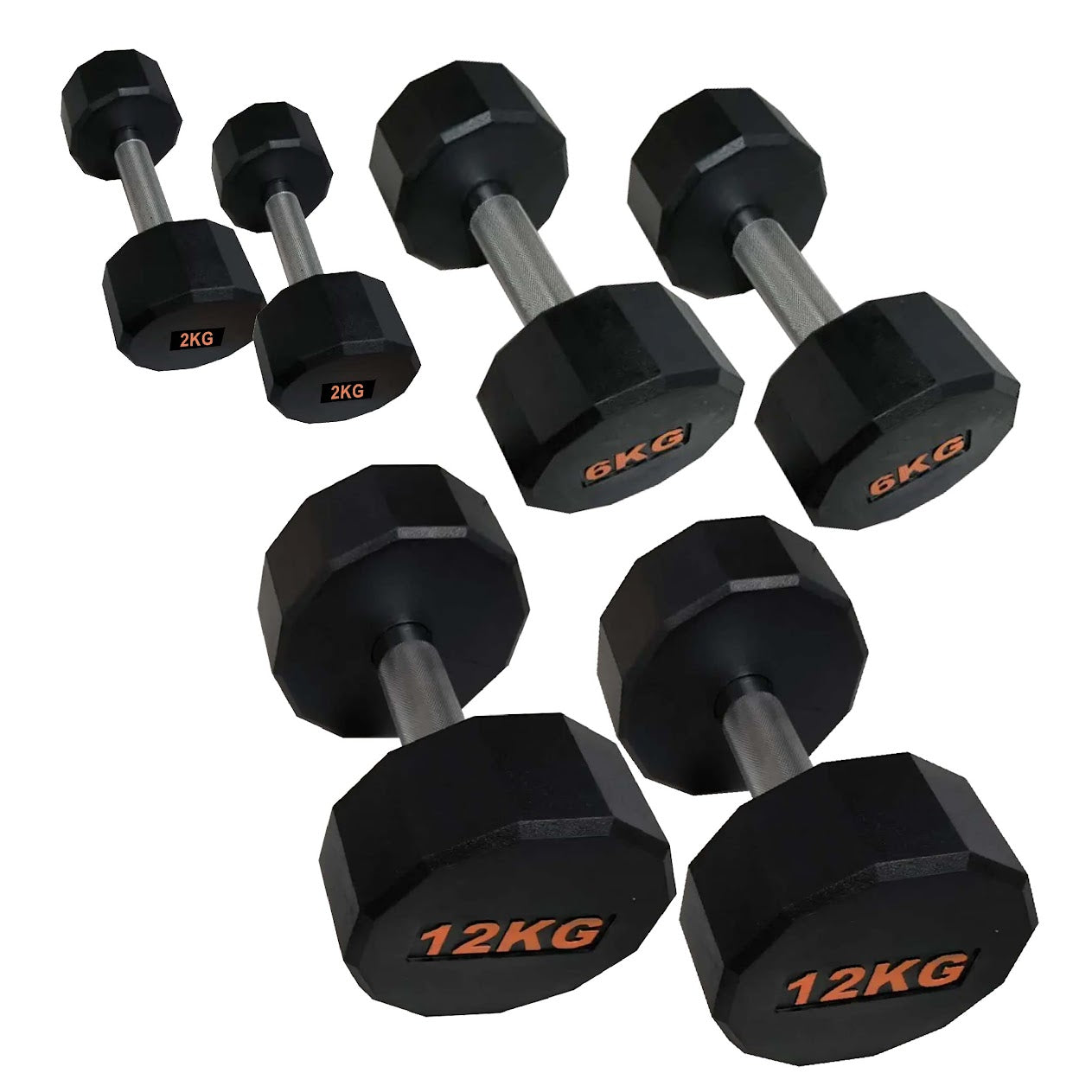 Round Hex Dumbbell – Anti‑Roll Stability for Home & Commercial Workouts