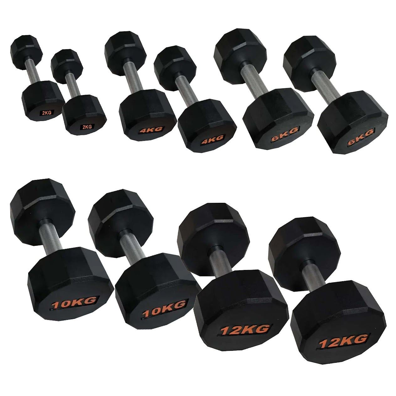 Round Hex Dumbbell – Anti‑Roll Stability for Home & Commercial Workouts