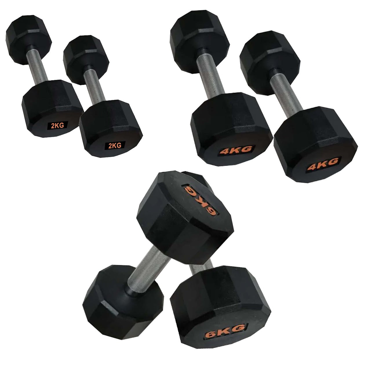 Round Hex Dumbbell – Anti‑Roll Stability for Home & Commercial Workouts