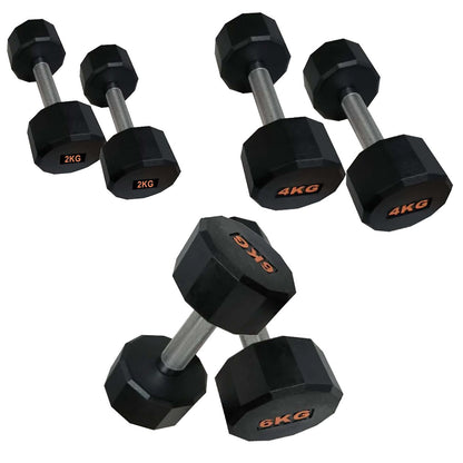 Round Hex Dumbbell – Anti‑Roll Stability for Home & Commercial Workouts