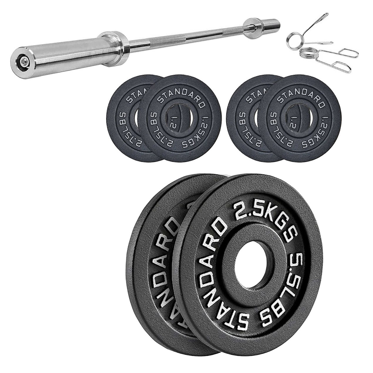 Cast Iron Weight Plates | Heavy-Duty Discs for Strength Training & Home Gyms | Available in Singles, Pairs & Sets | Durable Dumbbell Plates for Lifting & Fitness