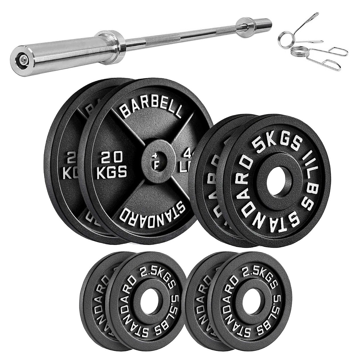 Cast Iron Weight Plates | Heavy-Duty Discs for Strength Training & Home Gyms | Available in Singles, Pairs & Sets | Durable Dumbbell Plates for Lifting & Fitness