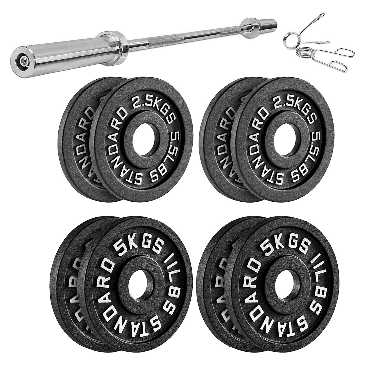Cast Iron Weight Plates | Heavy-Duty Discs for Strength Training & Home Gyms | Available in Singles, Pairs & Sets | Durable Dumbbell Plates for Lifting & Fitness