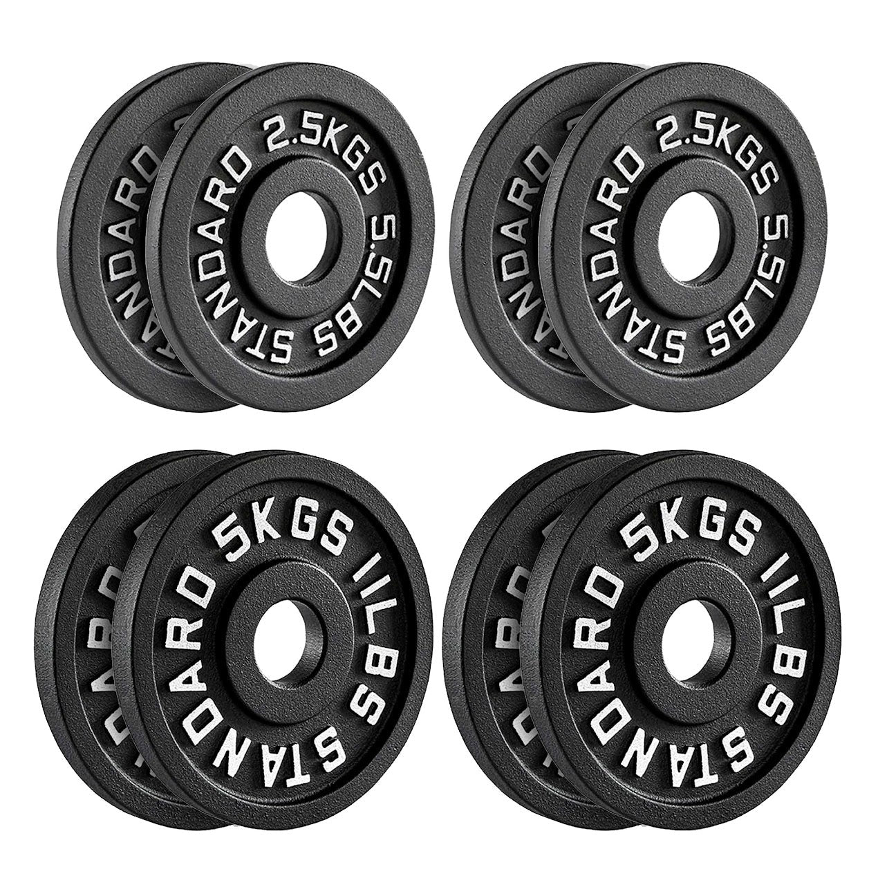 Cast Iron Weight Plates | Heavy-Duty Discs for Strength Training & Home Gyms | Available in Singles, Pairs & Sets | Durable Dumbbell Plates for Lifting & Fitness