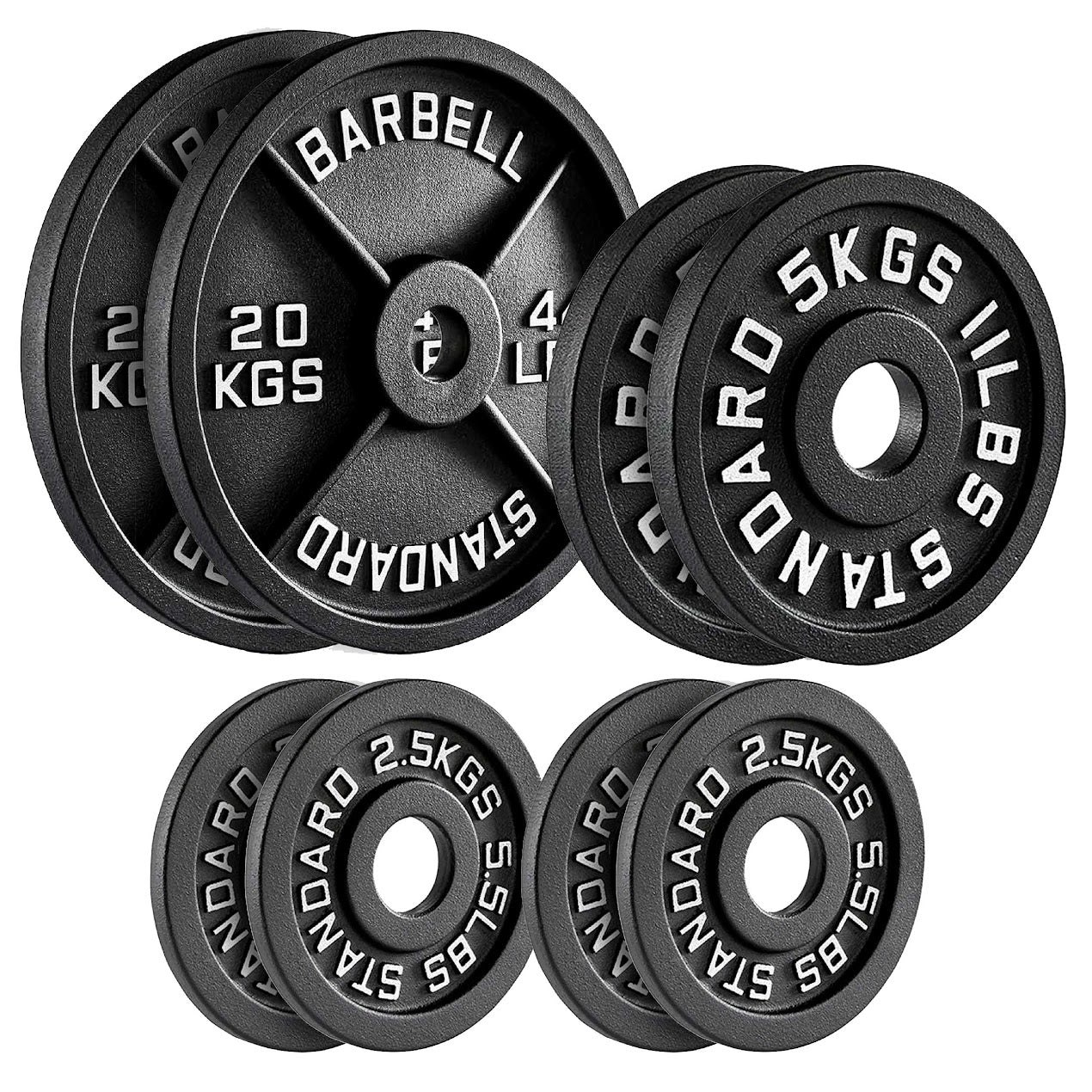 Cast Iron Weight Plates | Heavy-Duty Discs for Strength Training & Home Gyms | Available in Singles, Pairs & Sets | Durable Dumbbell Plates for Lifting & Fitness