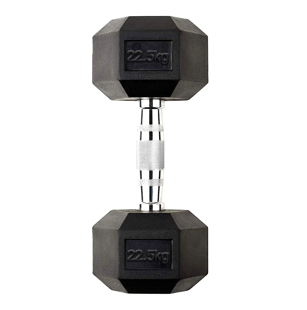 Hex Dumbbells Pairs & Sets (2.5kg–60kg) – Rubber-Coated, Anti-Roll, Steel Knurled Grip – Strength Training Weights for Home Gym or Studio