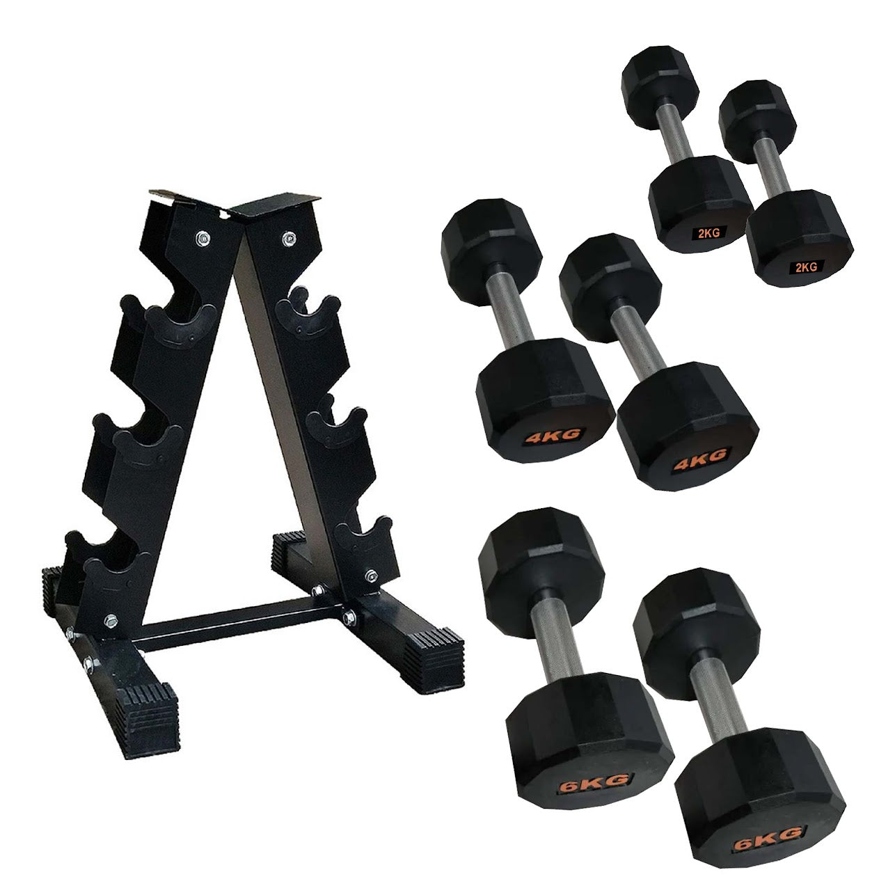 Round Hex Dumbbell – Anti‑Roll Stability for Home & Commercial Workouts