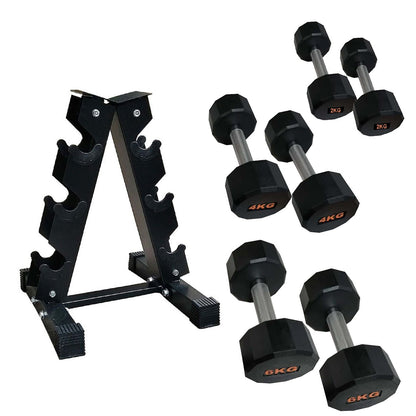 Round Hex Dumbbell – Anti‑Roll Stability for Home & Commercial Workouts