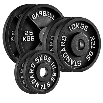 Cast Iron Weight Plates | Heavy-Duty Discs for Strength Training & Home Gyms | Available in Singles, Pairs & Sets | Durable Dumbbell Plates for Lifting & Fitness