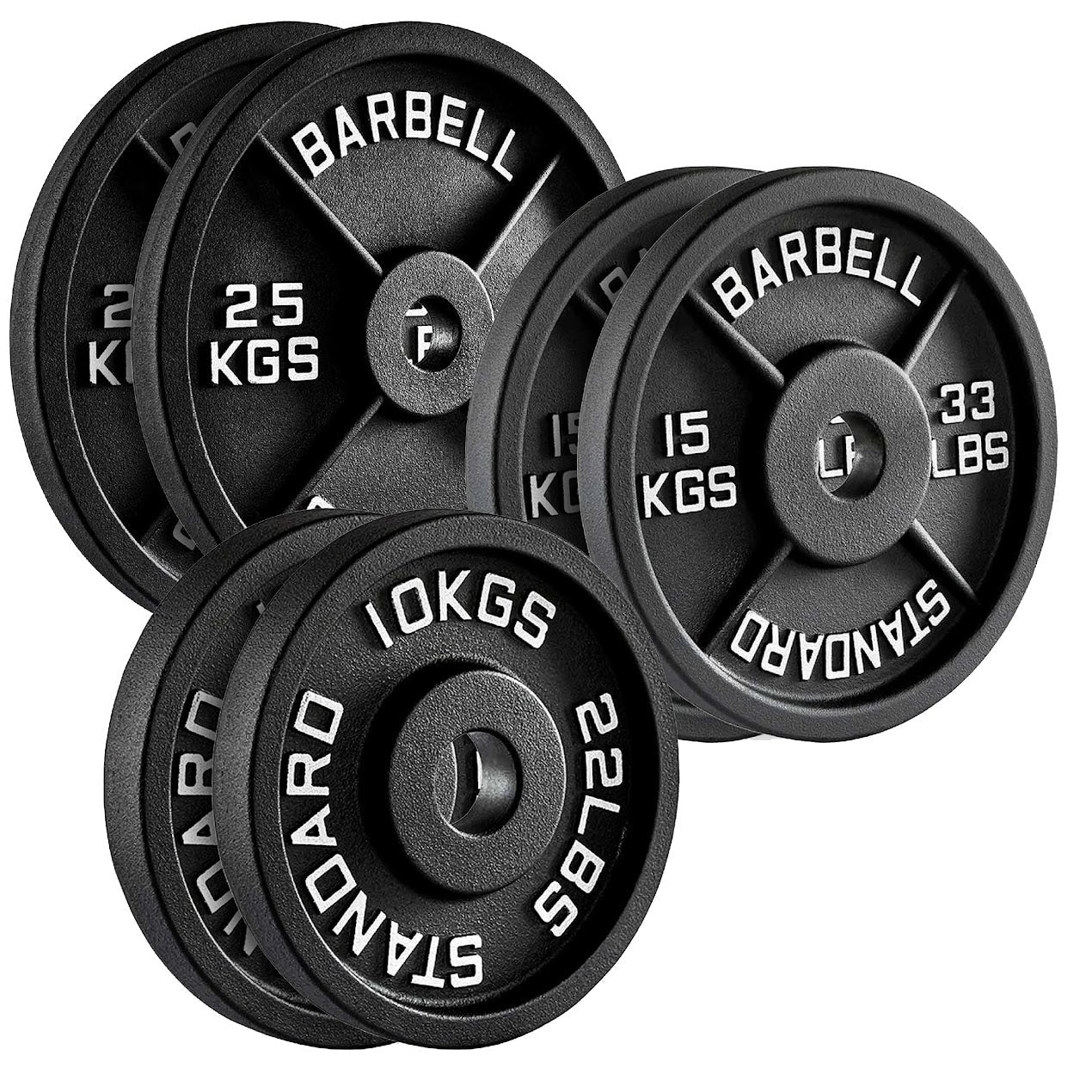 Cast Iron Weight Plates | Heavy-Duty Discs for Strength Training & Home Gyms | Available in Singles, Pairs & Sets | Durable Dumbbell Plates for Lifting & Fitness