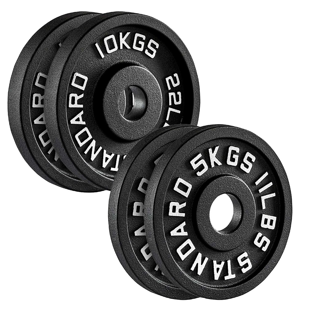 Cast Iron Weight Plates | Heavy-Duty Discs for Strength Training & Home Gyms | Available in Singles, Pairs & Sets | Durable Dumbbell Plates for Lifting & Fitness