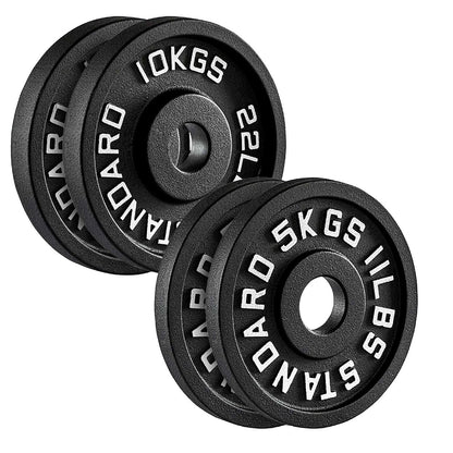 Cast Iron Weight Plates | Heavy-Duty Discs for Strength Training & Home Gyms | Available in Singles, Pairs & Sets | Durable Dumbbell Plates for Lifting & Fitness