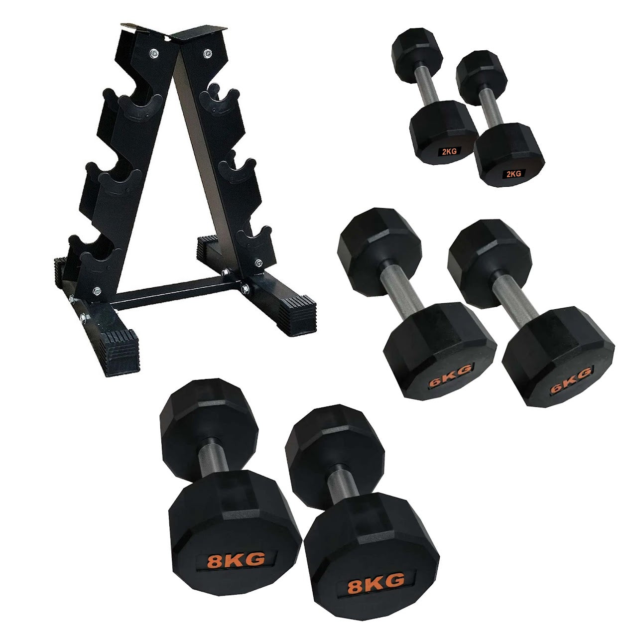 Round Hex Dumbbell – Anti‑Roll Stability for Home & Commercial Workouts