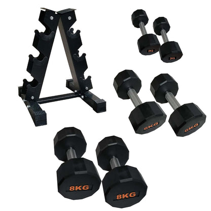 Round Hex Dumbbell – Anti‑Roll Stability for Home & Commercial Workouts