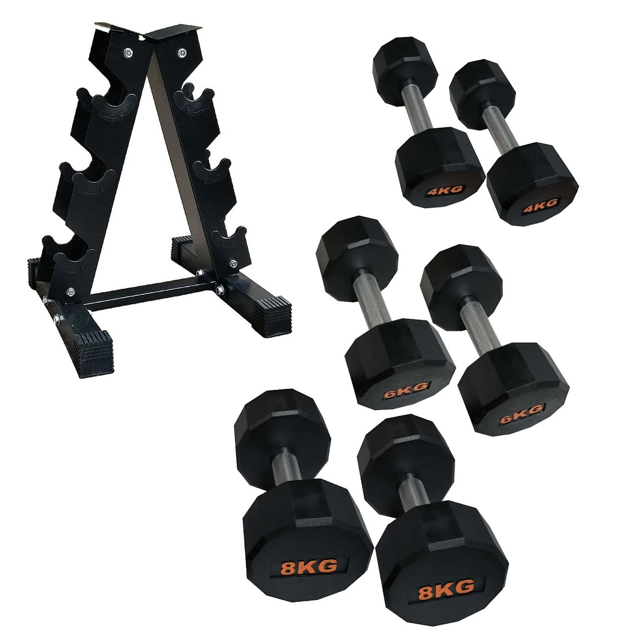Round Hex Dumbbell – Anti‑Roll Stability for Home & Commercial Workouts