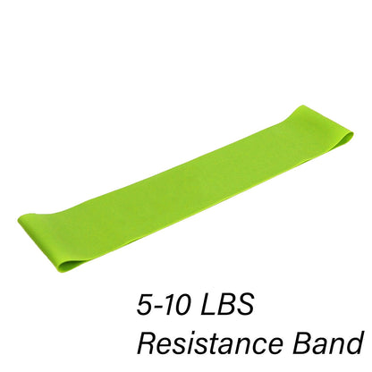 Resistance Loop Bands Set – Natural Latex, 5 Color-Coded Levels, Anti-Slip Grip, Home Fitness & Pilates