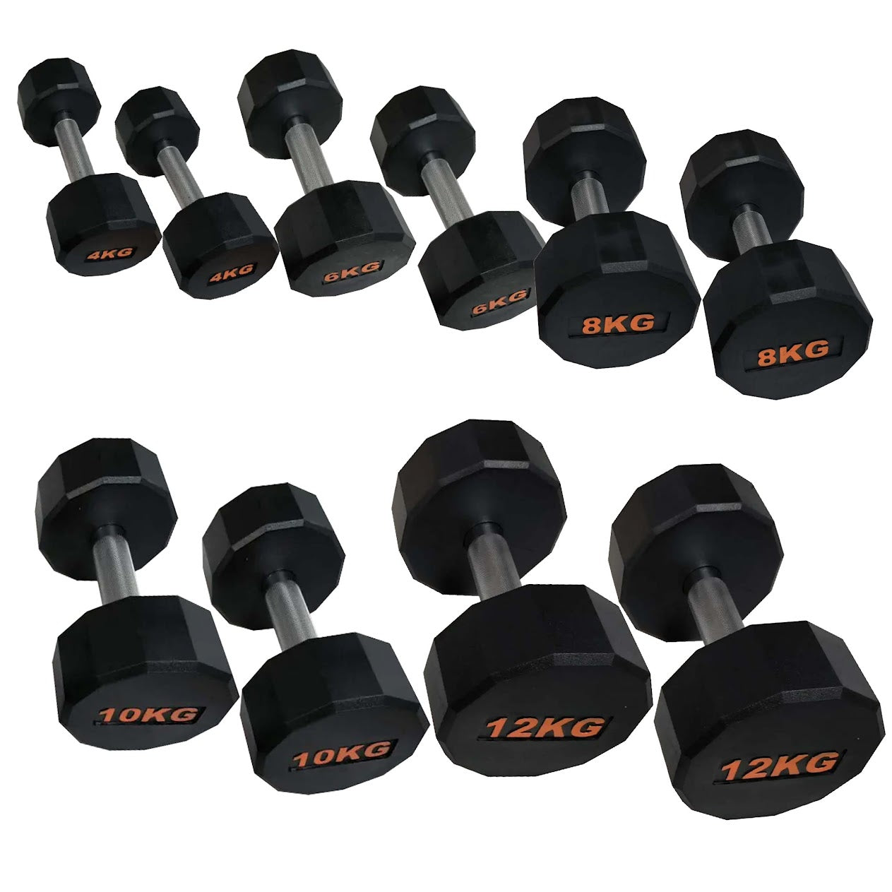 Round Hex Dumbbell – Anti‑Roll Stability for Home & Commercial Workouts