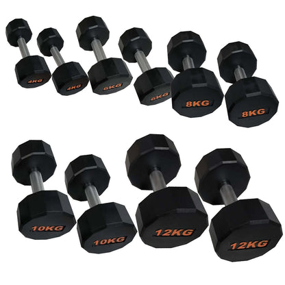 Round Hex Dumbbell – Anti‑Roll Stability for Home & Commercial Workouts