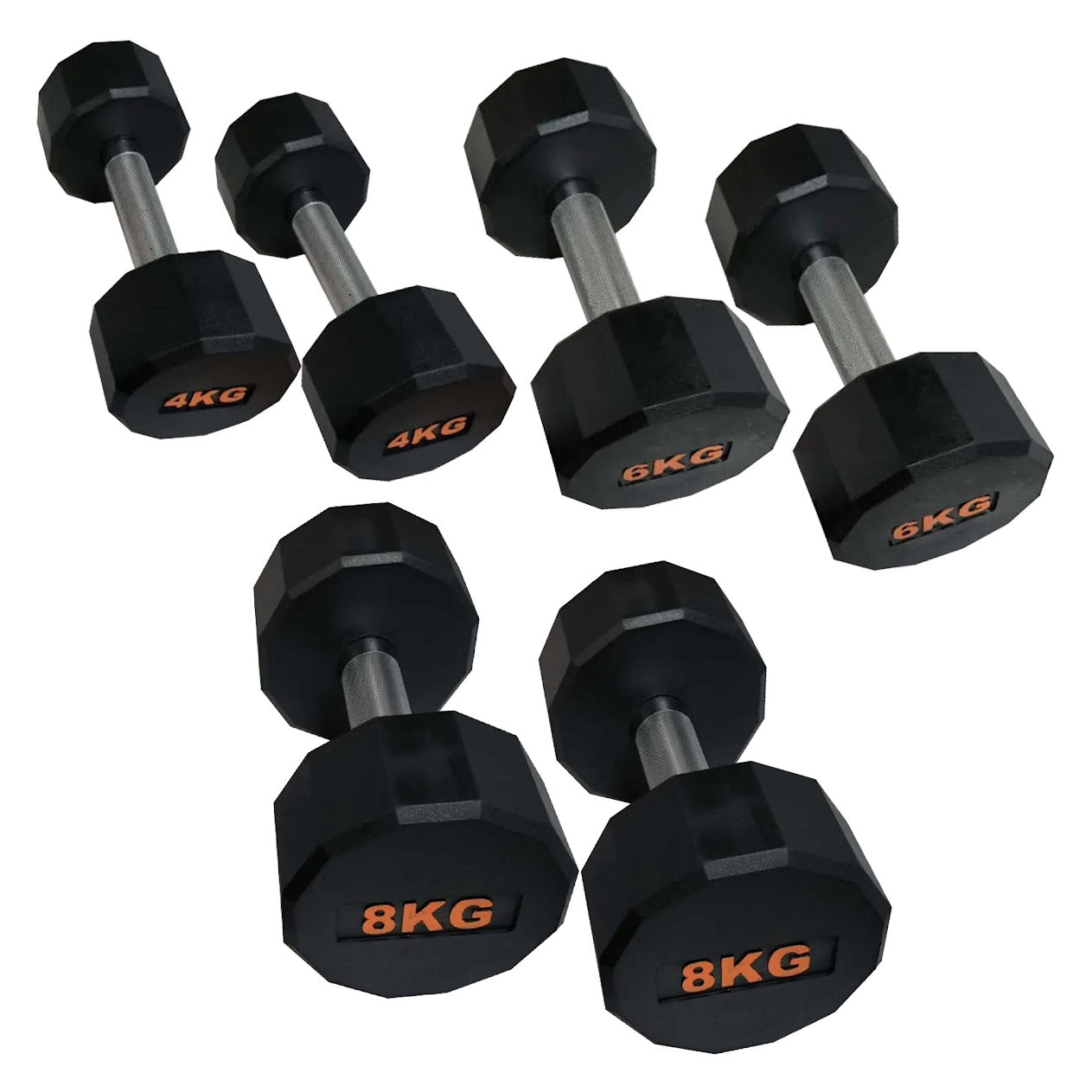 Round Hex Dumbbell – Anti‑Roll Stability for Home & Commercial Workouts