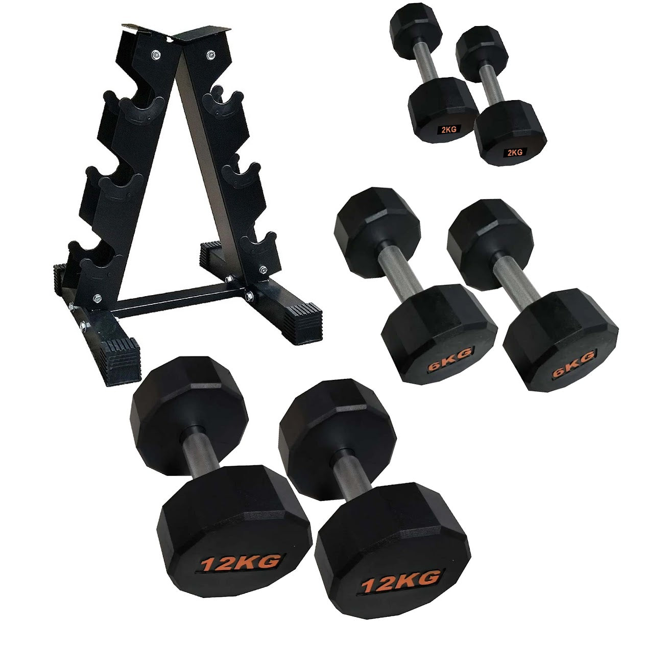 Round Hex Dumbbell – Anti‑Roll Stability for Home & Commercial Workouts