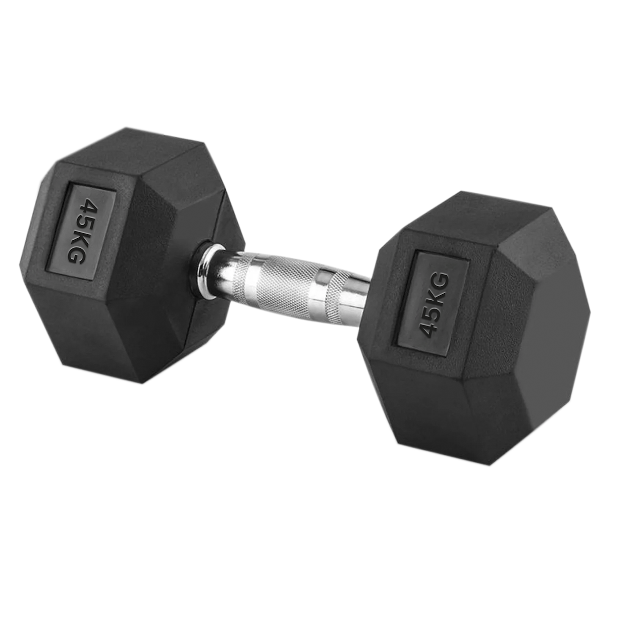 Hex Dumbbells Pairs & Sets (2.5kg–60kg) – Rubber-Coated, Anti-Roll, Steel Knurled Grip – Strength Training Weights for Home Gym or Studio