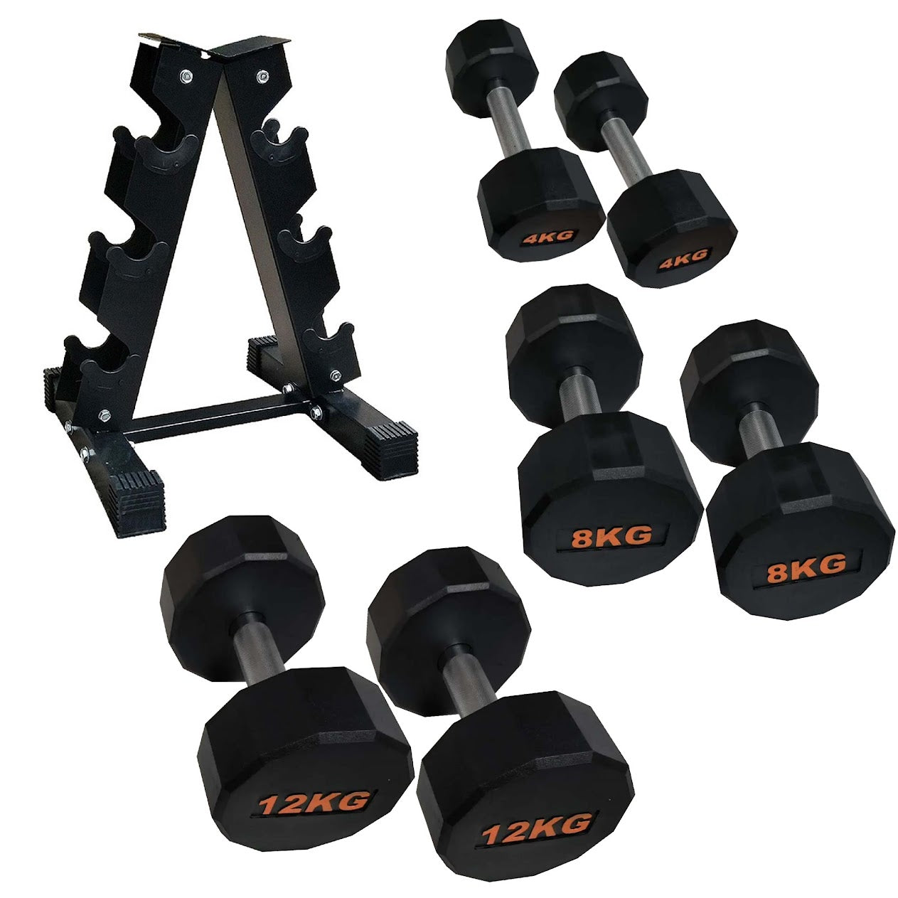 Round Hex Dumbbell – Anti‑Roll Stability for Home & Commercial Workouts