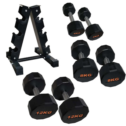 Round Hex Dumbbell – Anti‑Roll Stability for Home & Commercial Workouts