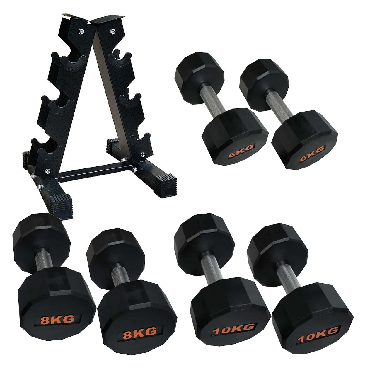 Round Hex Dumbbell – Anti‑Roll Stability for Home & Commercial Workouts