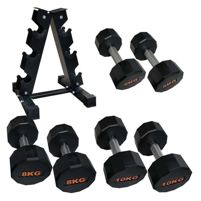 Round Hex Dumbbell – Anti‑Roll Stability for Home & Commercial Workouts