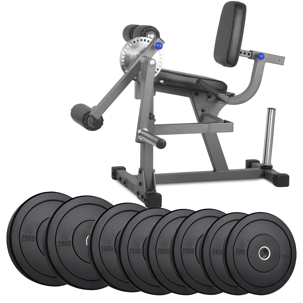 Heavy‑Duty Leg Extension & Curl Machine – Adjustable Seated Quad/Hamstring Home Gym Strength Equipment
