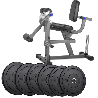 Heavy‑Duty Leg Extension & Curl Machine – Adjustable Seated Quad/Hamstring Home Gym Strength Equipment