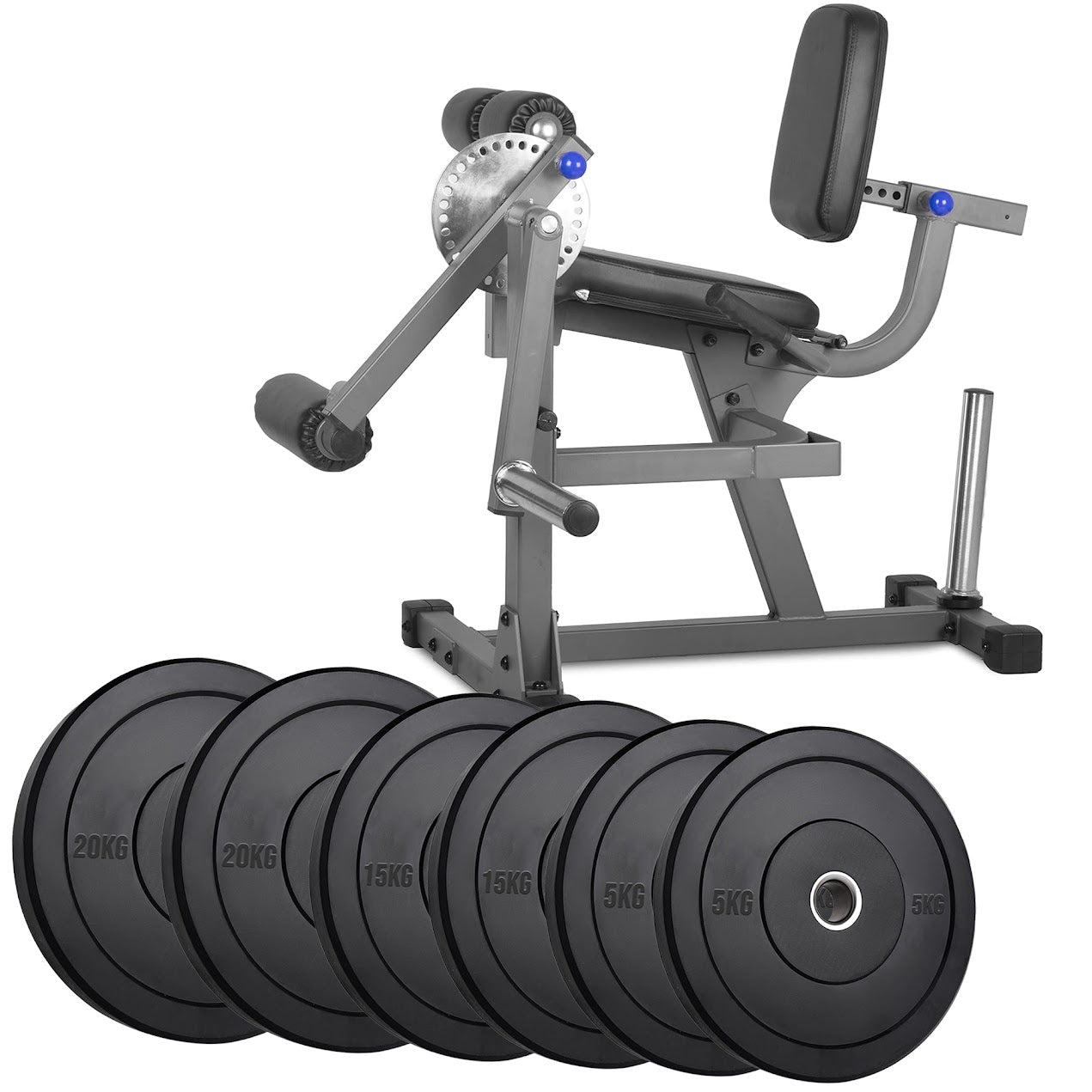 Heavy‑Duty Leg Extension & Curl Machine – Adjustable Seated Quad/Hamstring Home Gym Strength Equipment