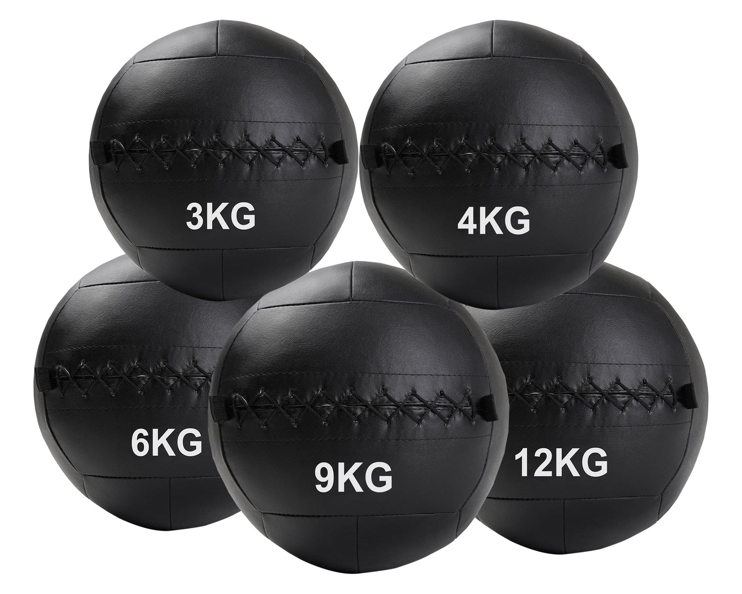 Durable No‑Bounce PVC Wall Ball Medicine Ball | Textured Grip | Explosive Power Training | Home Gym Cross‑Training (3 kg–12 kg)
