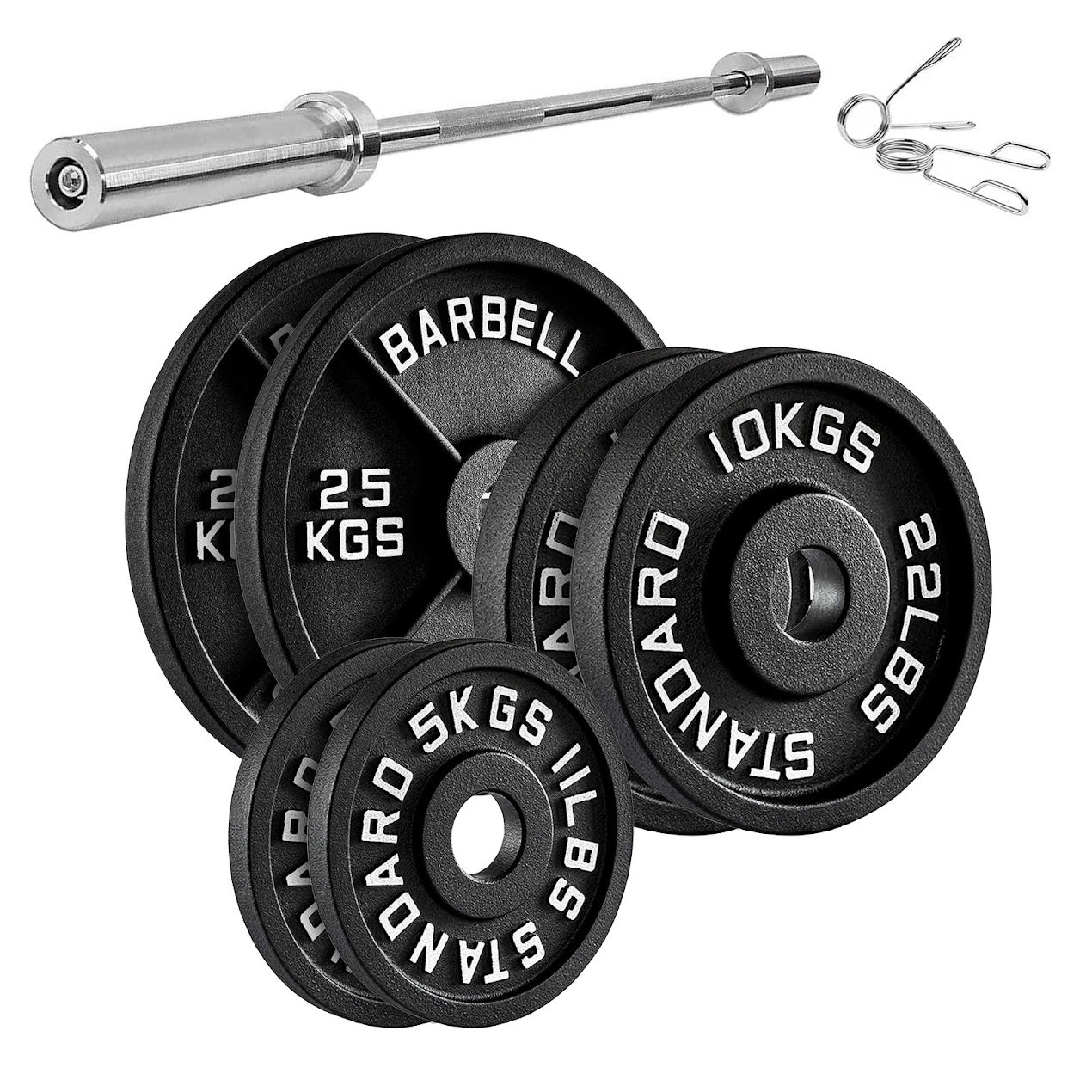 Cast Iron Weight Plates | Heavy-Duty Discs for Strength Training & Home Gyms | Available in Singles, Pairs & Sets | Durable Dumbbell Plates for Lifting & Fitness