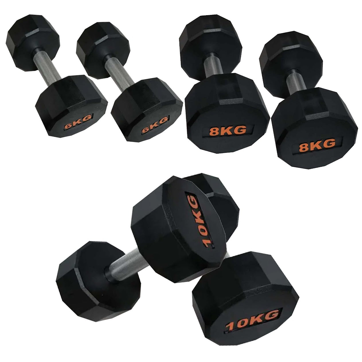 Round Hex Dumbbell – Anti‑Roll Stability for Home & Commercial Workouts