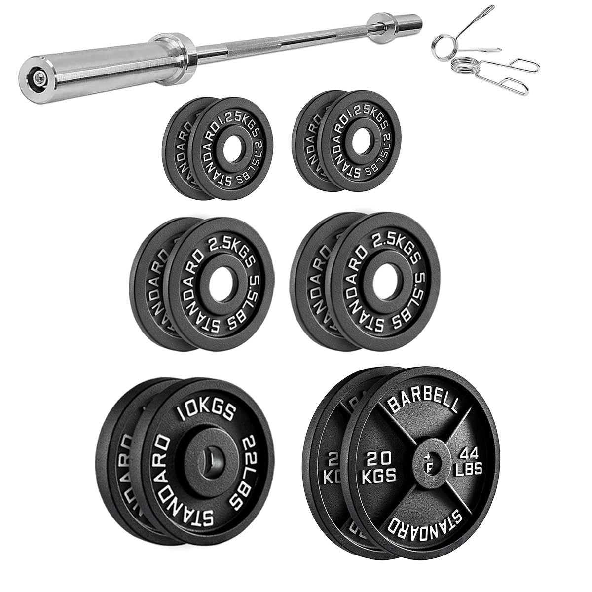 Cast Iron Weight Plates | Heavy-Duty Discs for Strength Training & Home Gyms | Available in Singles, Pairs & Sets | Durable Dumbbell Plates for Lifting & Fitness