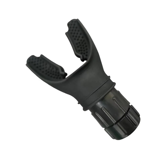 Black adjustable tool on a white background