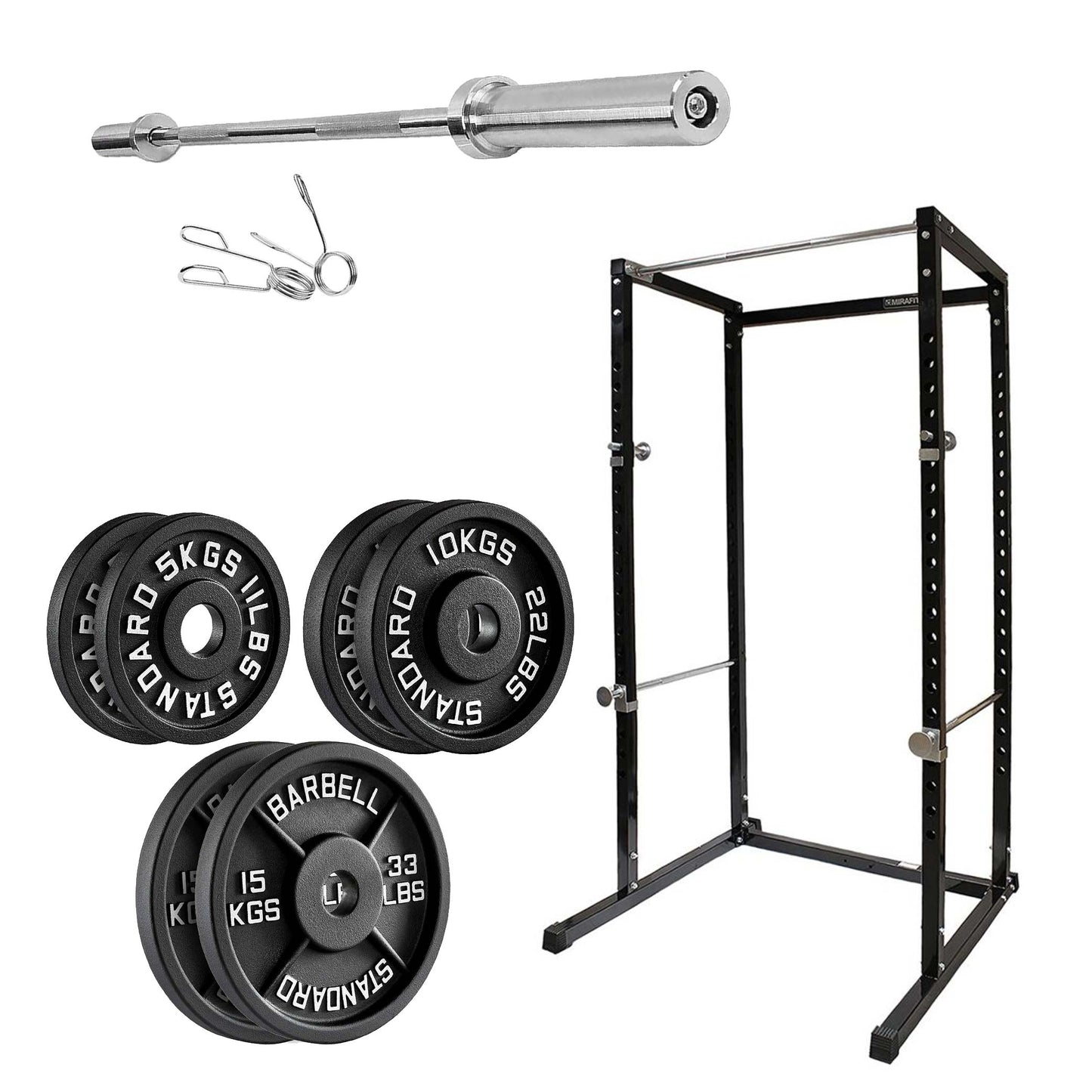 Heavy-Duty Adjustable G100 Power Rack Cage with Pull-Up Bar – Strength Training Station for Home Gym, Squats, Bench Press & Versatile Workouts