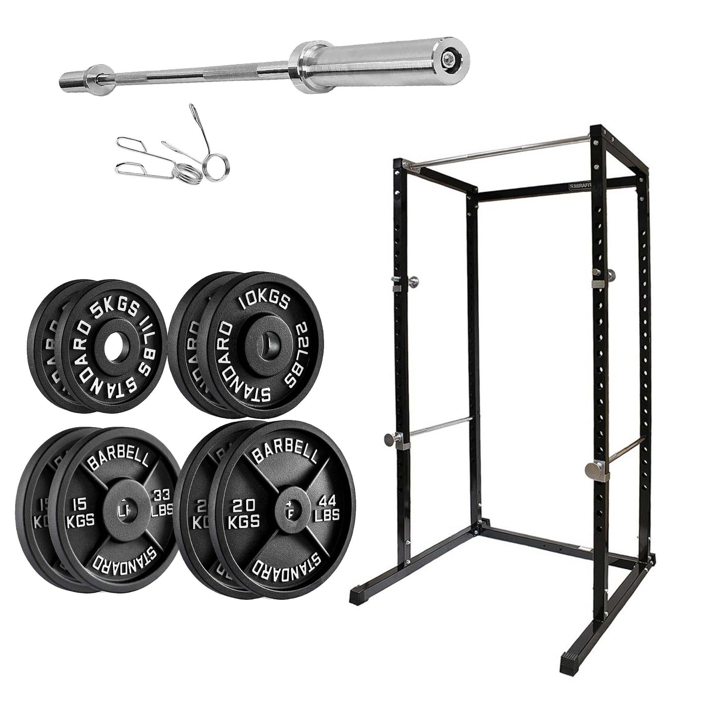 Heavy-Duty Adjustable G100 Power Rack Cage with Pull-Up Bar – Strength Training Station for Home Gym, Squats, Bench Press & Versatile Workouts