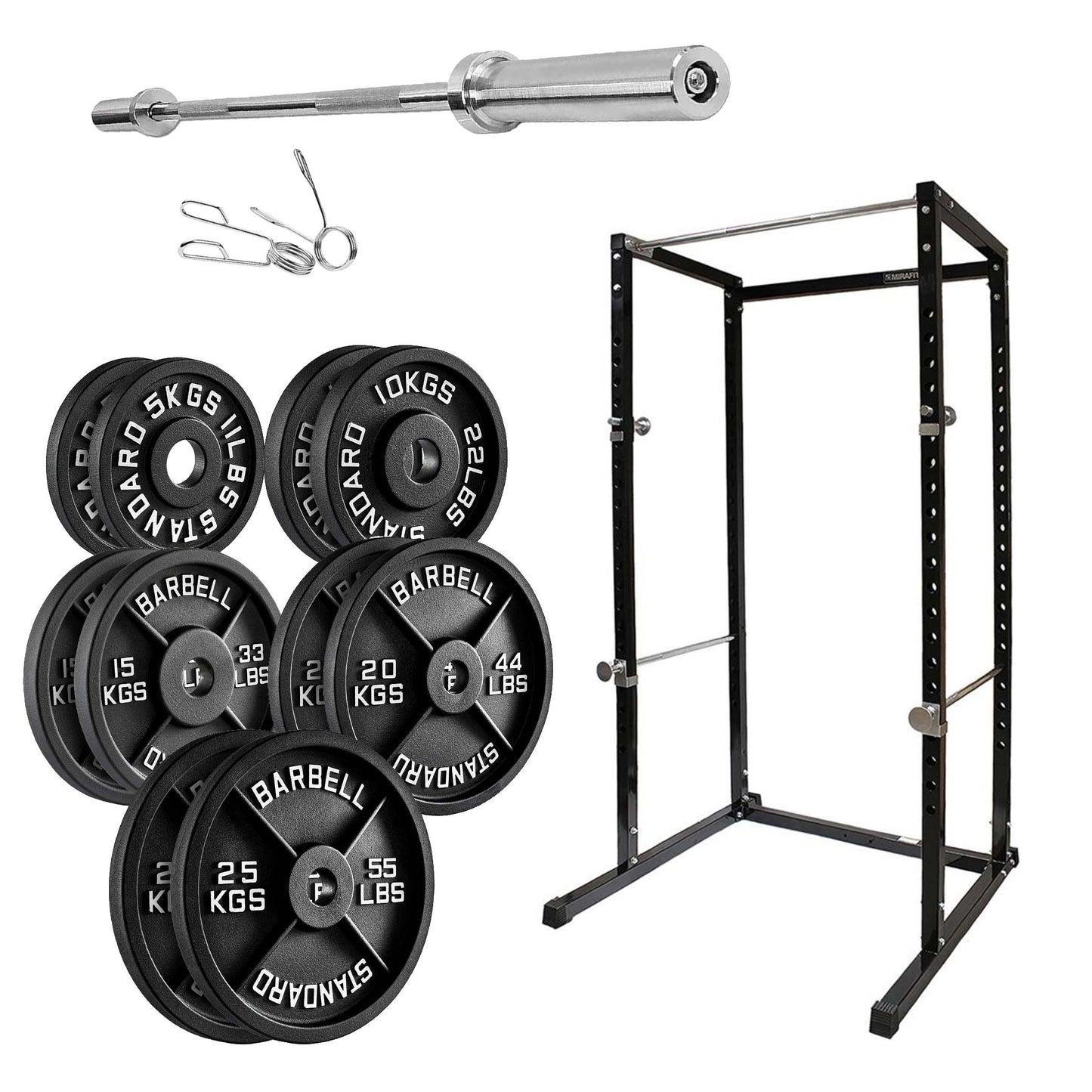 Heavy-Duty Adjustable G100 Power Rack Cage with Pull-Up Bar – Strength Training Station for Home Gym, Squats, Bench Press & Versatile Workouts