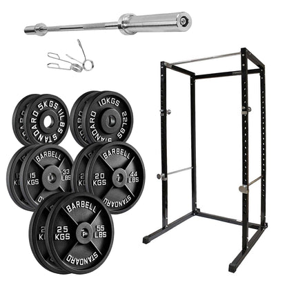 Heavy-Duty Adjustable G100 Power Rack Cage with Pull-Up Bar – Strength Training Station for Home Gym, Squats, Bench Press & Versatile Workouts