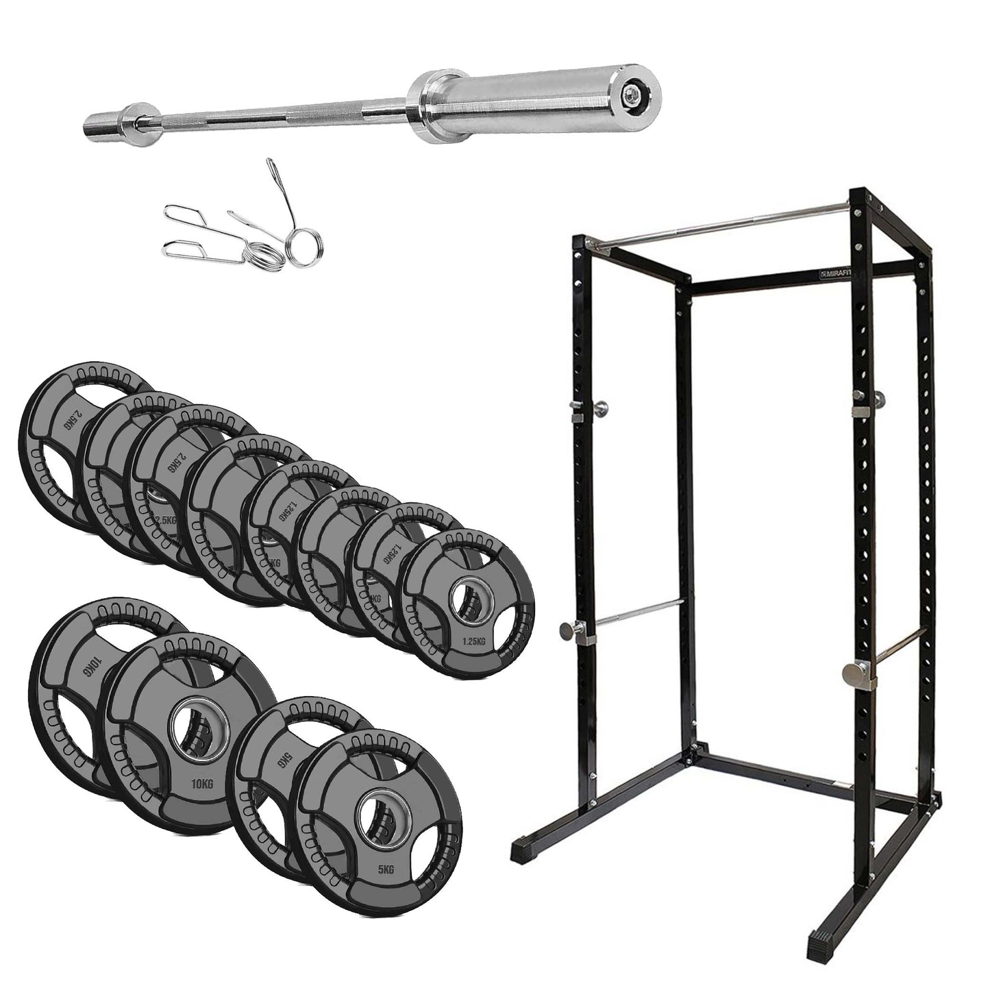 Heavy-Duty Adjustable G100 Power Rack Cage with Pull-Up Bar – Strength Training Station for Home Gym, Squats, Bench Press & Versatile Workouts