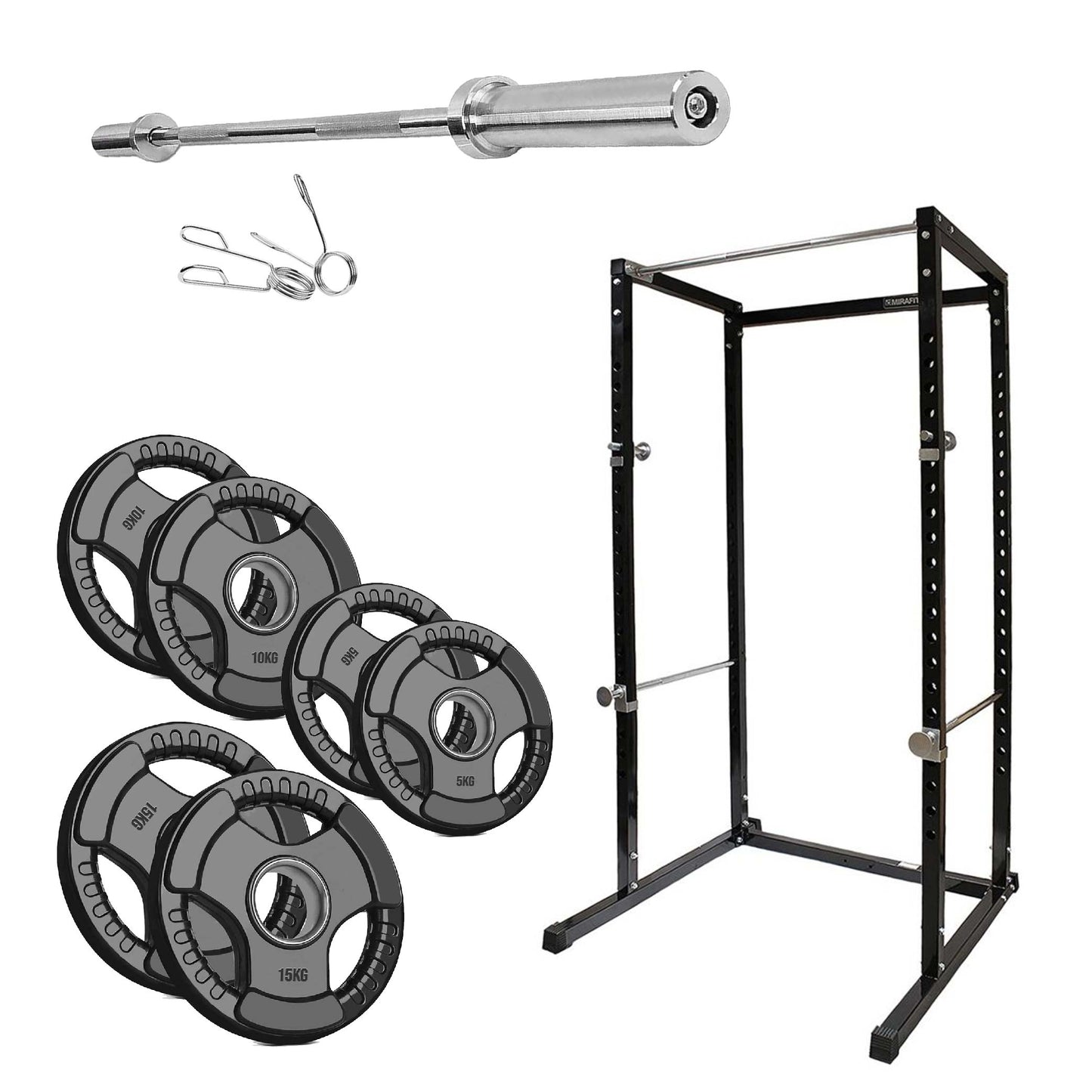 Heavy-Duty Adjustable G100 Power Rack Cage with Pull-Up Bar – Strength Training Station for Home Gym, Squats, Bench Press & Versatile Workouts
