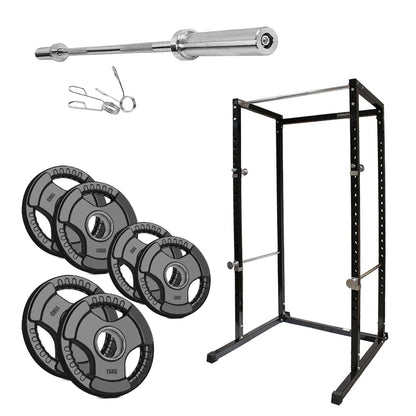 Heavy-Duty Adjustable G100 Power Rack Cage with Pull-Up Bar – Strength Training Station for Home Gym, Squats, Bench Press & Versatile Workouts