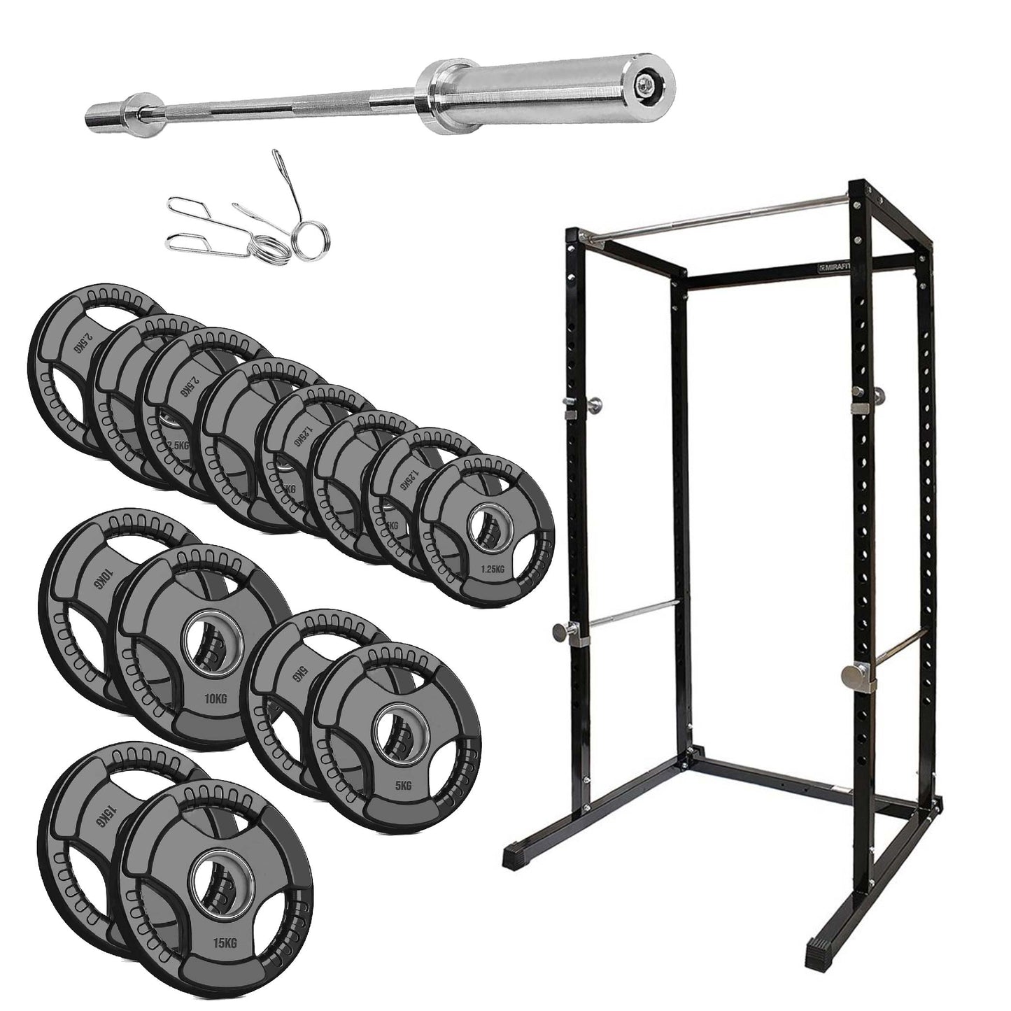 Heavy-Duty Adjustable G100 Power Rack Cage with Pull-Up Bar – Strength Training Station for Home Gym, Squats, Bench Press & Versatile Workouts