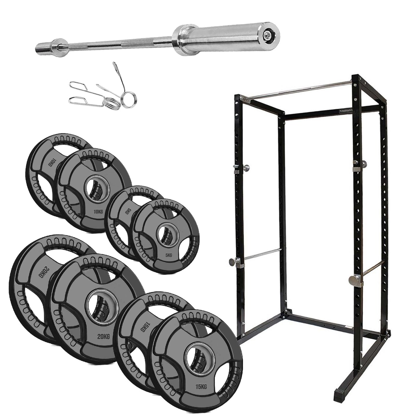 Heavy-Duty Adjustable G100 Power Rack Cage with Pull-Up Bar – Strength Training Station for Home Gym, Squats, Bench Press & Versatile Workouts